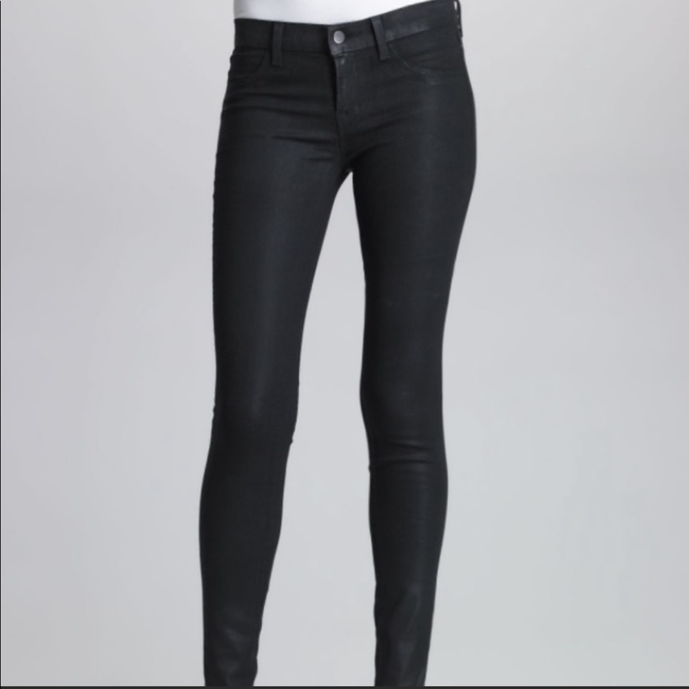 NWOT  J Brand Jeans Coat Steal Super Skinny Black Size 30